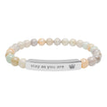 Pearlvy Graviertes Naturstein Stretcharmband – Personalisiertes Geschenk