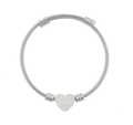Pearlvy Herz Manschetten Armband mit Gravur